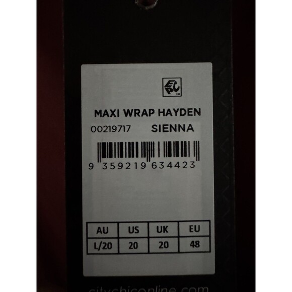 Women’s Wrap Dress plus size L (US20) NWT Hayden Sienna rustic red midi dress - Picture 8 of 12